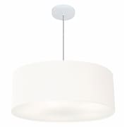 Lustre Pendente Cilíndrico Vivare Md-4079 Cúpula em Tecido 60x21cm - Bivolt