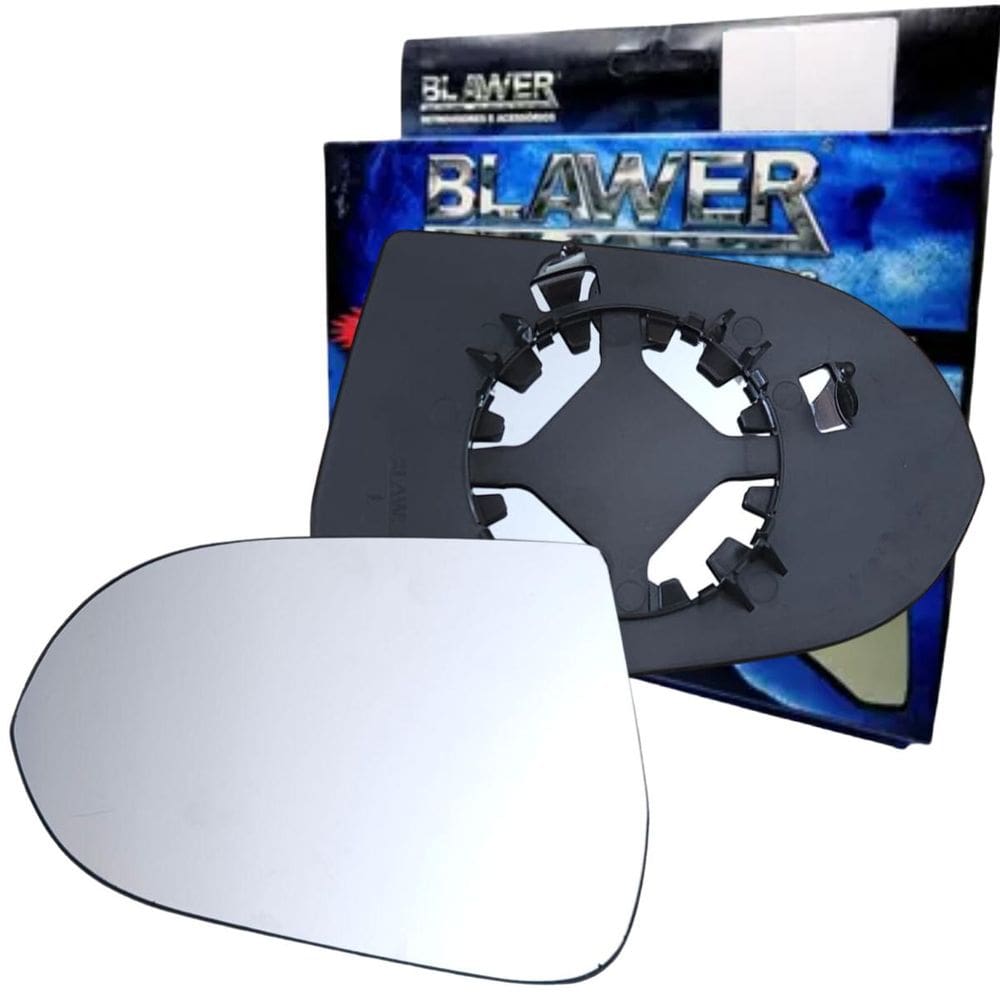 97235 - Vidro Espelho Retrovisor Lado Esquerdo Com Base Onix Prisma 2013 a 2018 - Blawer