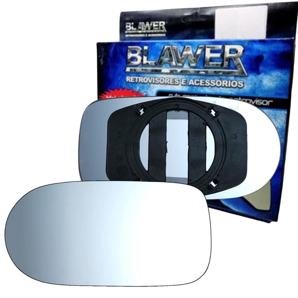97113 - Vidro Espelho Retrovisor Lado Esquerdo Com Base Palio 2001 a 2003 - Blawer