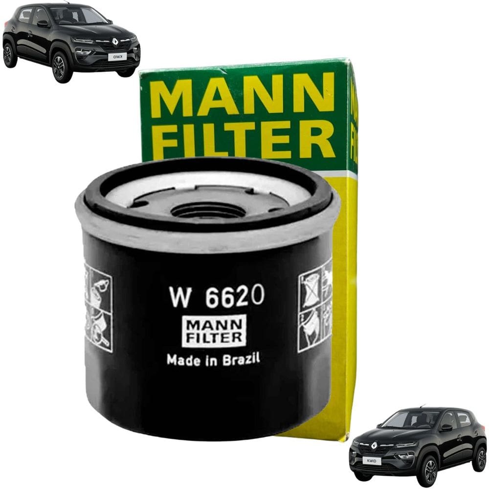 W 6620 - Filtro De Óleo Blindado - Kwid 2017 A 2022 - Mann Filter