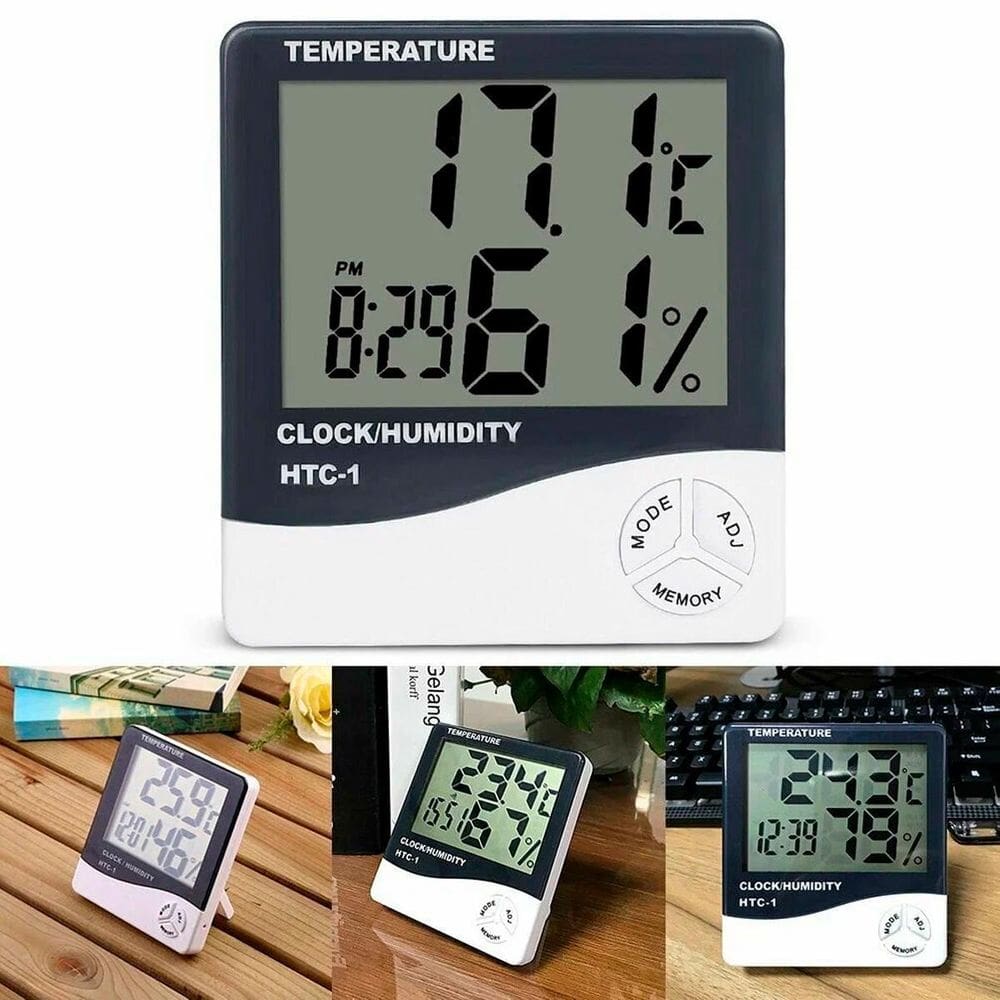 Higrômetro Digital Medidor De Temperatura E Umidade Externa