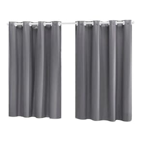 Cortina Para Sala Quarto Em Tecido Oxford Cinza 3,00X2,20