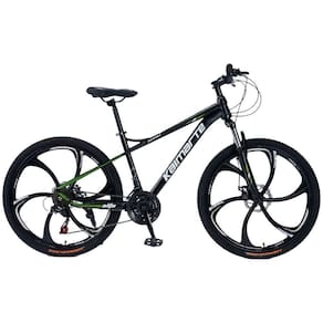 Bicicleta Aro 26 Alumínio Bike 21 Vel Marchas Freio A Disco Quadro Aço Carbono Cor Preto Wct Fitness