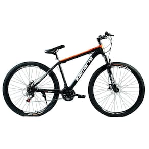 Bicicleta Aro 29 Bike 21 Vel Marchas Everest Freio A Disco Quadro Alumínio Leve Resistente Cor Preto/vermelho - Wct Fitness