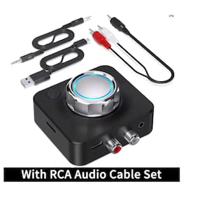 Adaptador de áudio bluetooth 5.0 sem fio 3D cartão TF / RCA