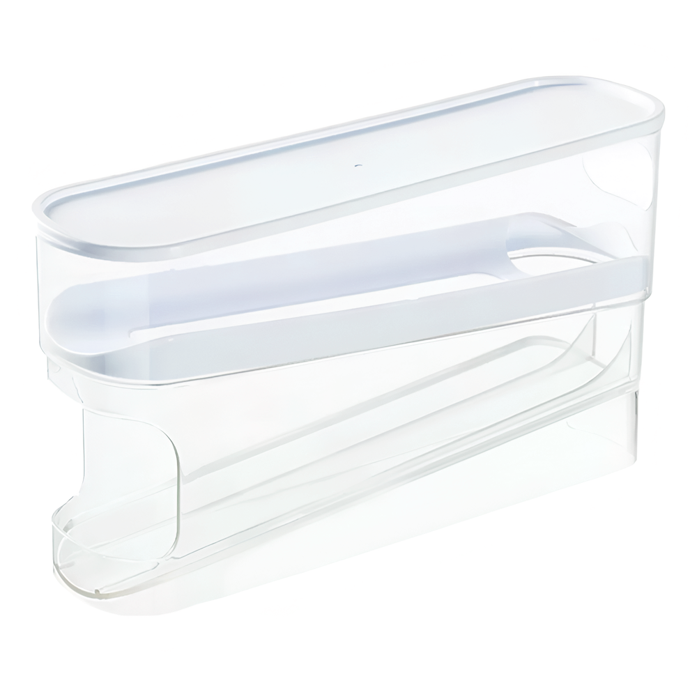 2 Un. Porta Ovos Vertical Compacto Esteira Rolante Com Tampa