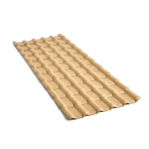 Telha PVC Maxplast Colonial 2,42X0,88 Plana Marfim