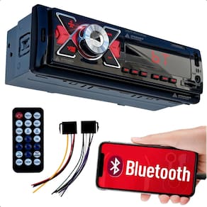 Radio Automotivo Bluetooth Usb Micro Sd Som 12v Para Carros