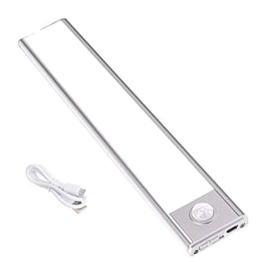 Luminaria LED 3 Tons Sensor Presença Movimento 3 Modos USB Bateria Recarregavel Corredor Sala Quarto Cozinha Armario Iluminaçao