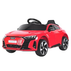 Mini Carro Elétrico Infantil Audi Etron Gt Bateria 6V Vermelho Motorizado Controle Importway Bw-273