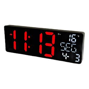 Relógio De Parede E Mesa Led Digital Com Luzes Ambiente 32cm