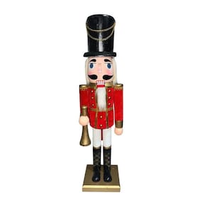 Quebra Nozes Vermelho E Dourado Trombone 50Cm - Wincy Natal