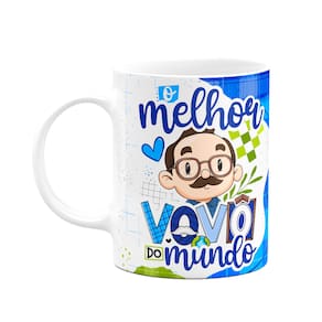 Caneca dos Avós Cartoon - O melhor vovô do mundo - M2