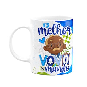 Caneca dos Avós Cartoon - O melhor vovô do mundo - M9