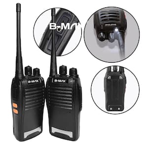 Kit 2 Rádio Comunicador Walkie Talkie Até 12 Km VHF/UHF 16 Canais com Lanterna