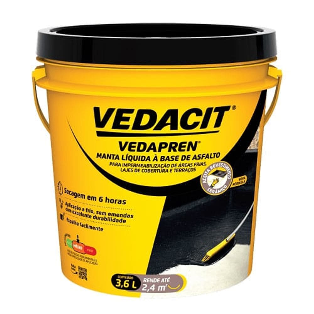 Vedapren 03,6KG Asfalto VEDACIT 121855