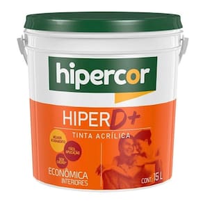 Tinta Acrilica Hiperlar Hipercor Branco Neve 15L