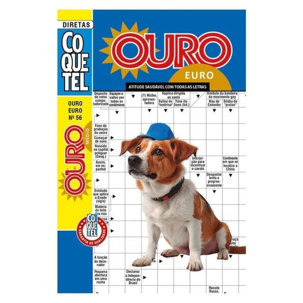 Palavras-Cruzadas Diretas Coquetel Ouro Euro 56 - Vol. 56