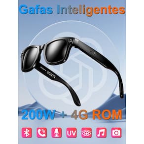 Óculos de sol de áudio inteligentes SACOSDING AI com câmera Bluetooth
