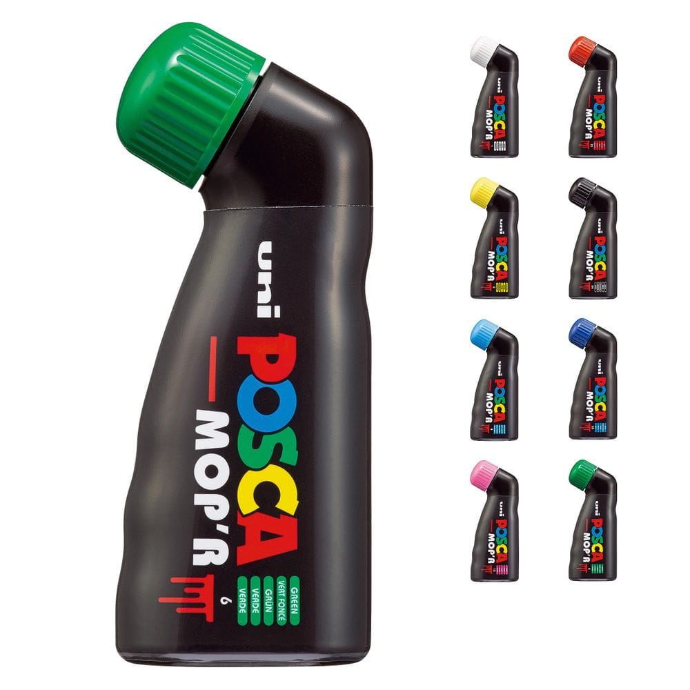 Marcadores de pintura Uni Posca Mop`R multicoloridos com ponta redonda de 3-19 mm