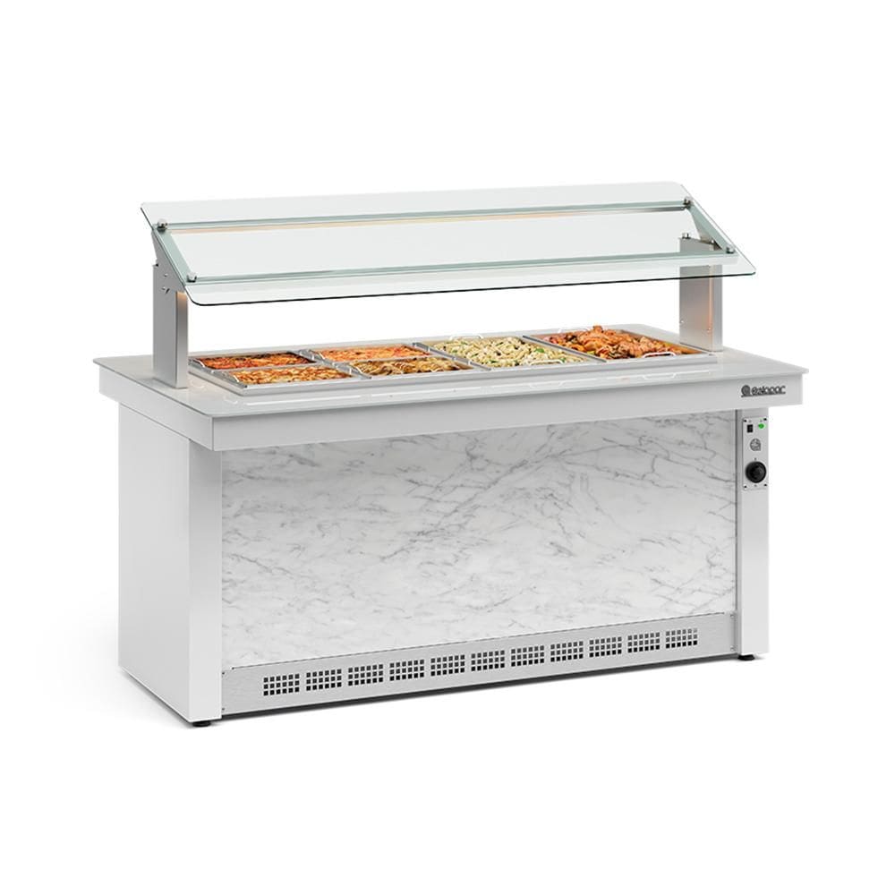 Buffet Térmico Gelopar 4 Cubas Branco 50-60Hz 220V GBTA-175
