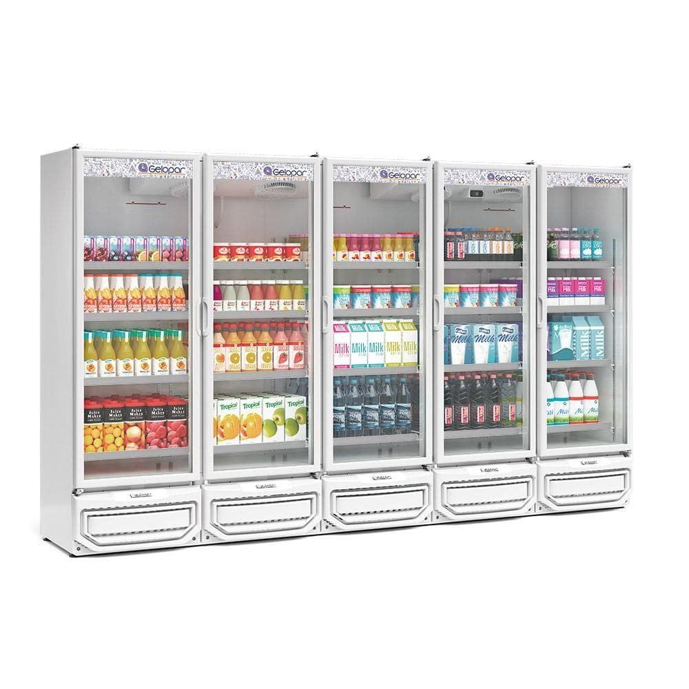 Refrigerador Expositor Vertical 2500 Litros Branco 127V Gelopar GCVR-2500