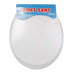 Assento Sanitario Macio Banheiro Suite Lavabo Tampa Almofadado Universal Cinza