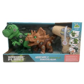Kit 2 Dinossauros de Brinquedo Monta e Desmonta RS046-2A - Dorémi
