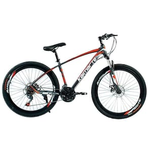 Bicicleta Aro 26 Alumínio Bike 21 Vel Freio A Disco Cinza E Vermelho Wct Fitness