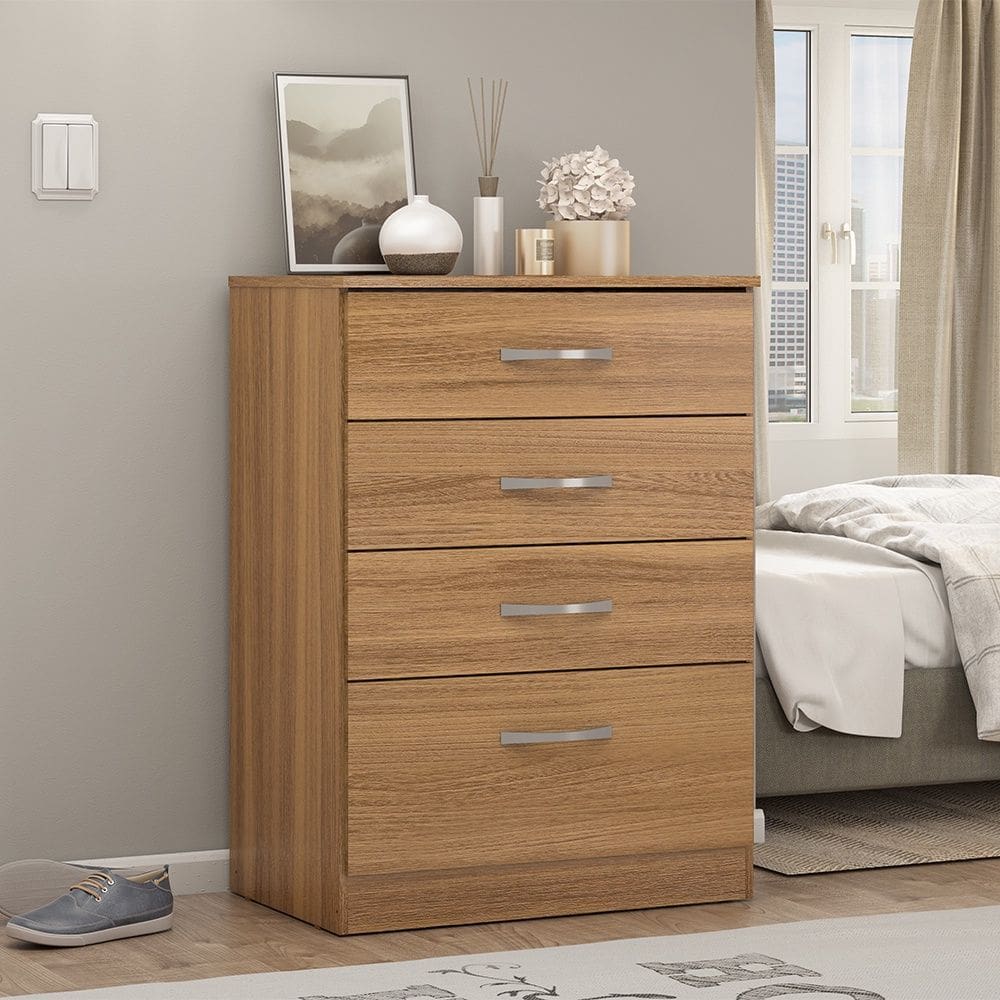 Cômoda com 4 Gavetas Astral Amêndola Touch Demóbile