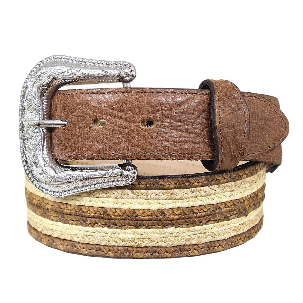 Cinto Masculino Trançado Marrom Cow Way 37624