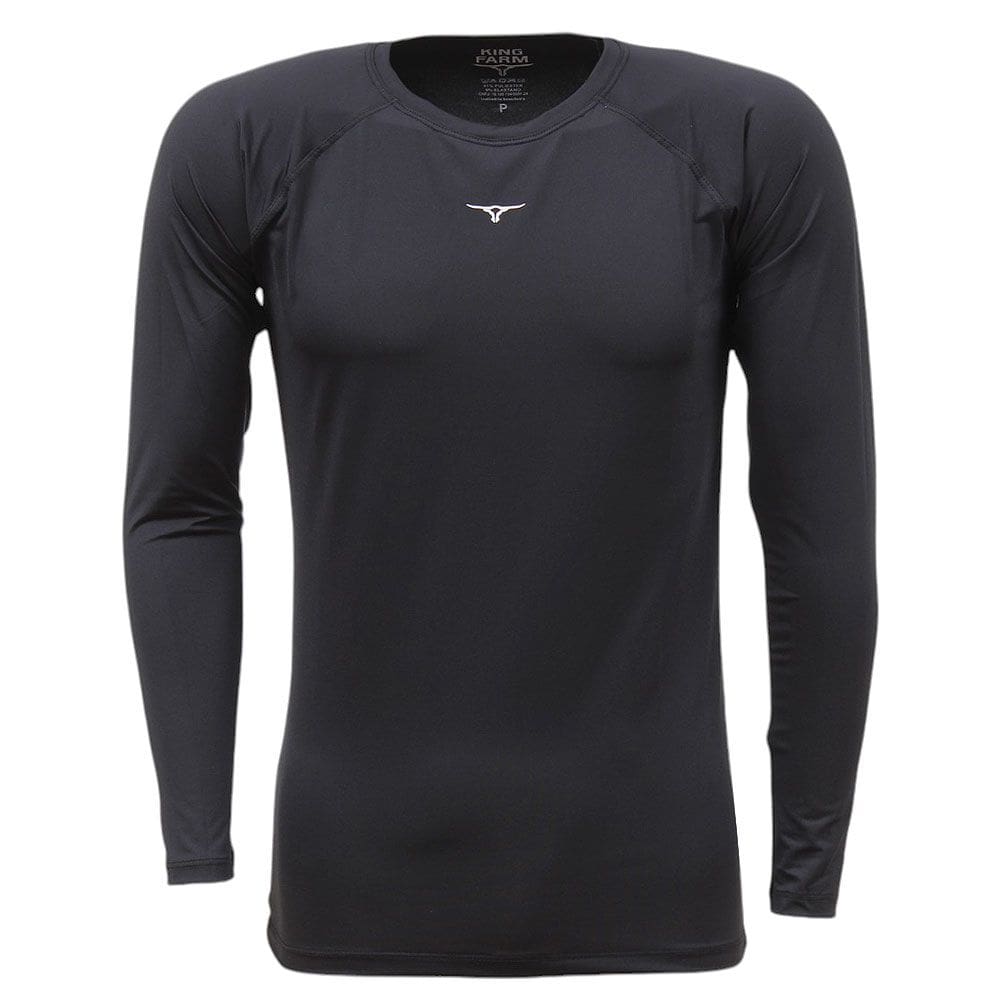 Camiseta Térmica Preta King Farm 37648