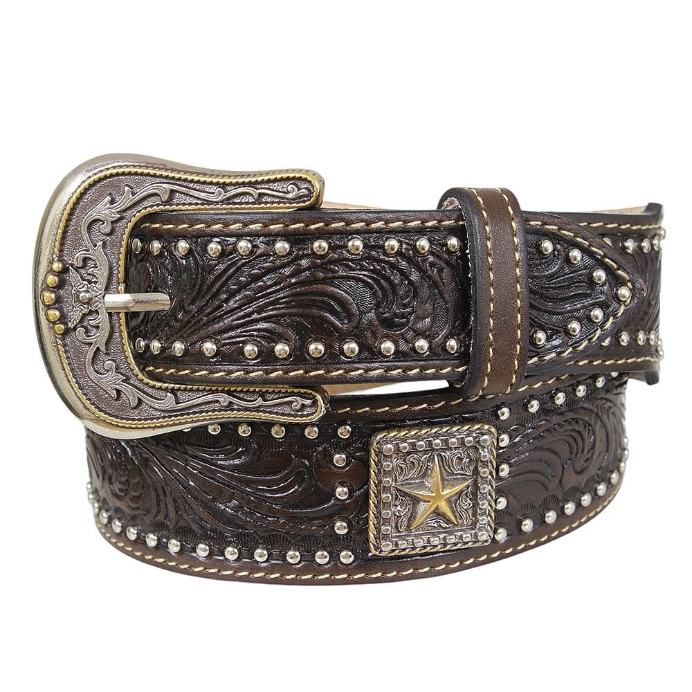Cinto Unissex Marrom com Estrela Paul Western 37344