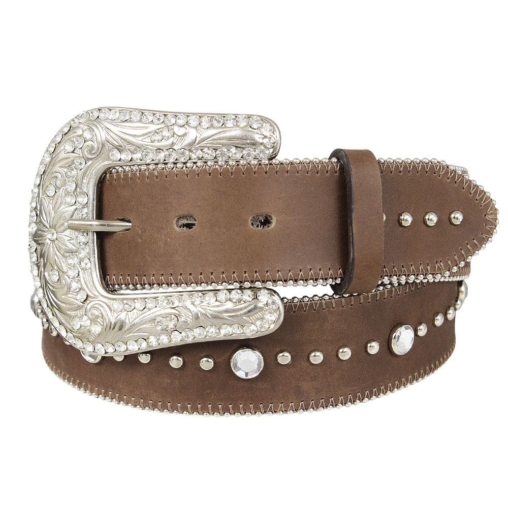 Cinto Feminino Strass Marrom Cow Way 37629