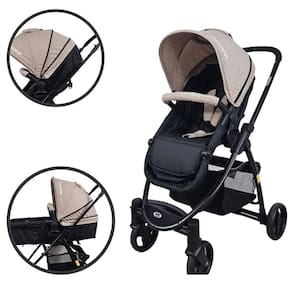 Carrinho Bebê 3 Em 1 Passear Júpiter Vira Moisés Travel