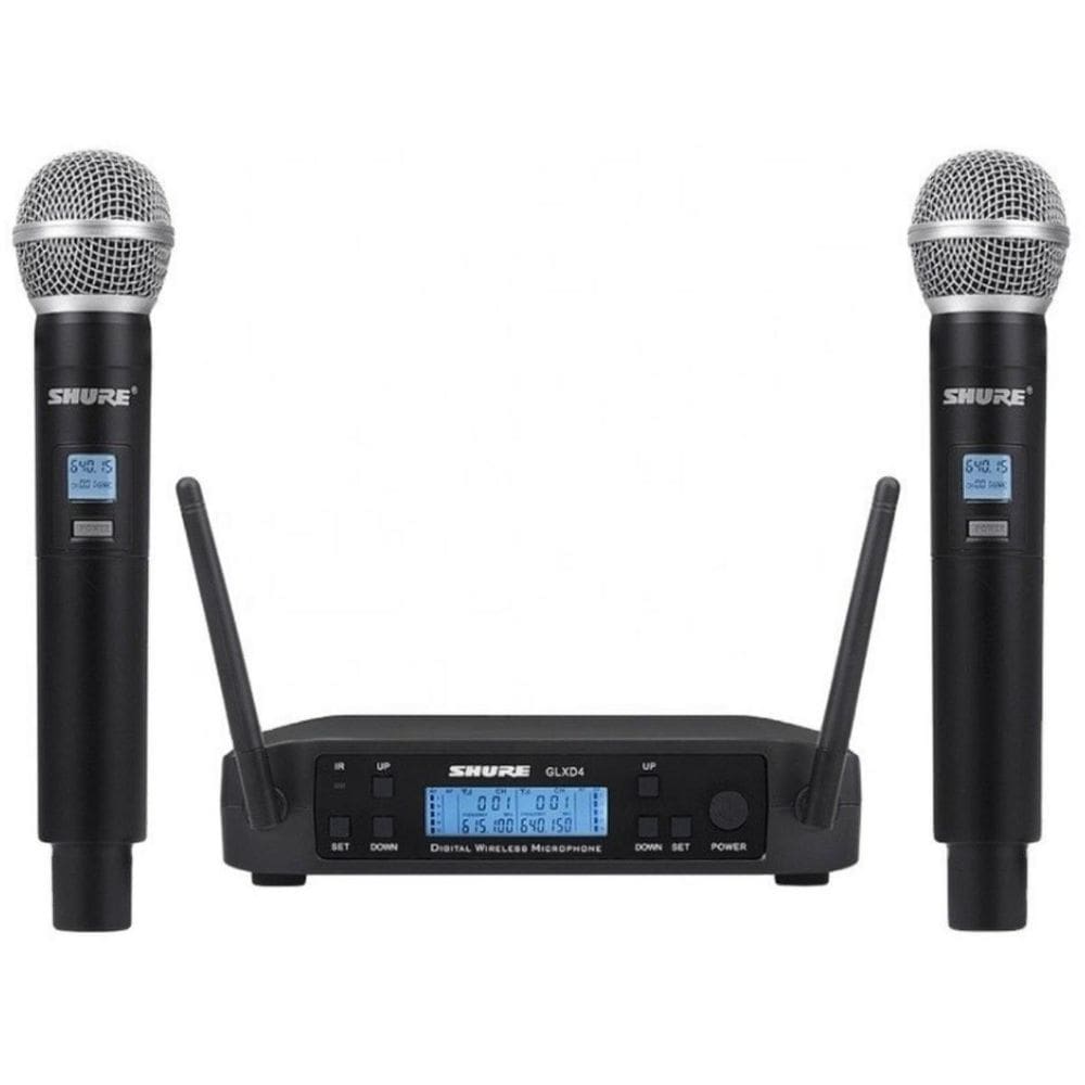 Microfone Sem Fio Shure Duplo Glxd4 Beta 58A