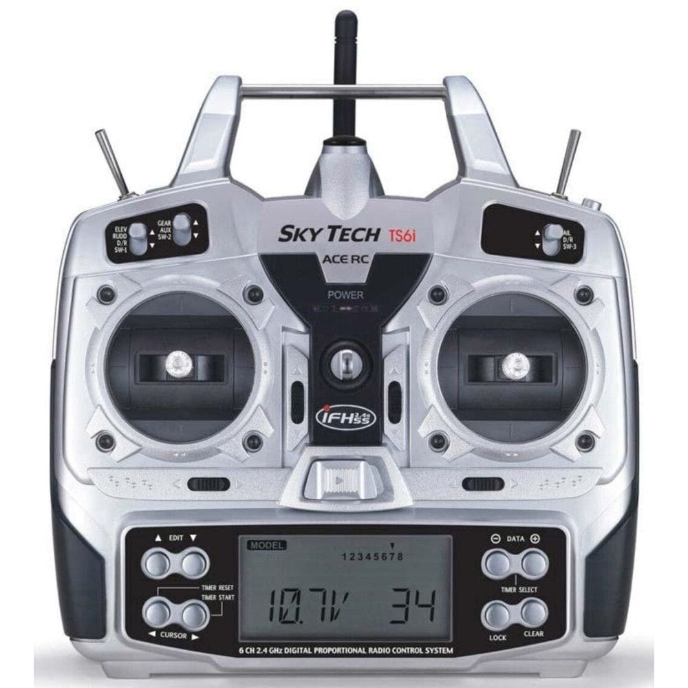 Rádio Controle Aeromodelismo 6CH Ace Hobbies TS6I 2.4GHZ