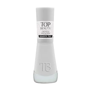 Esmalte Top Beauty Cremoso Cor Branco Paz 9ml