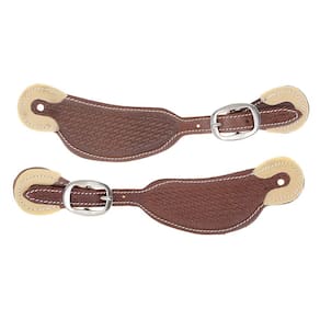 Correia de Espora Larga Couro Bordado Top Equine 28460