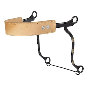 Freio Flat Leather Noseband Hackmore Boots Horse 38169