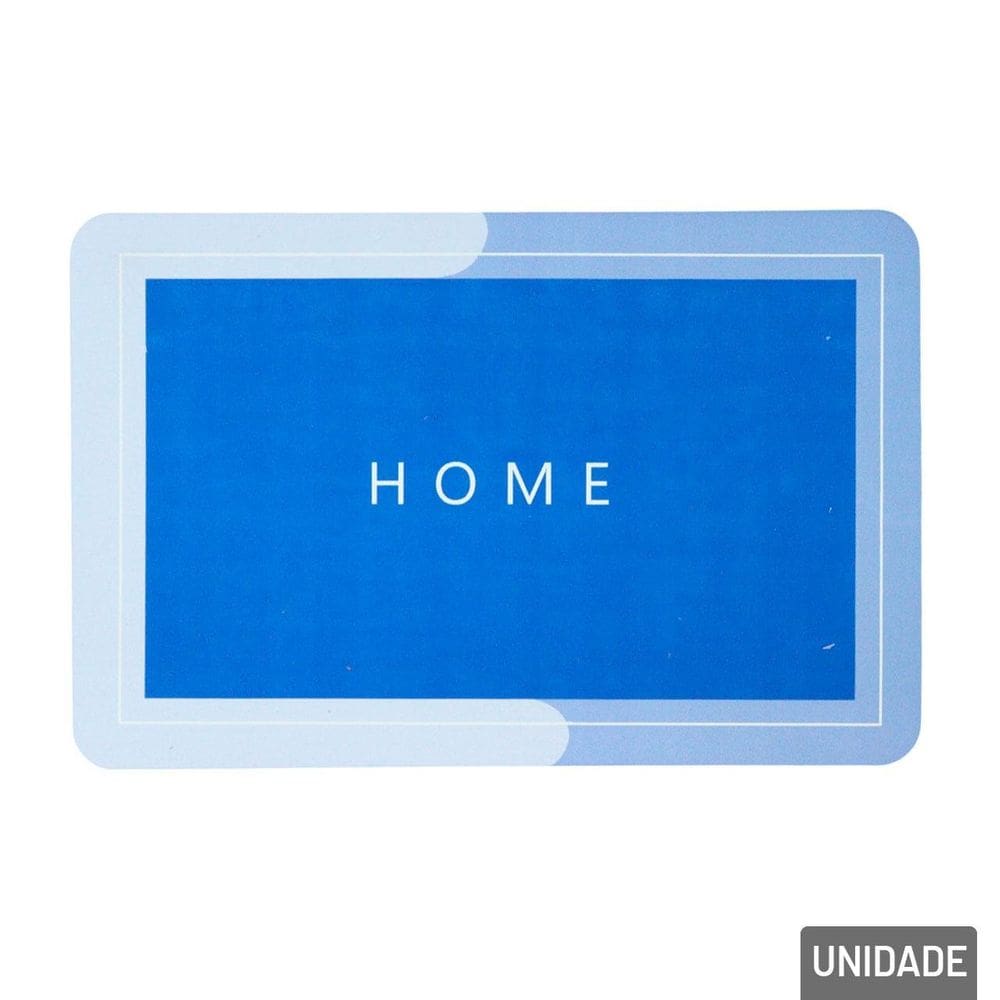 Tapete de PVC Absorvente 38x58cm Home Azul - Tudo em Caixa