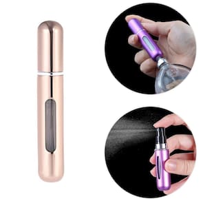 Mini Frasco Porta Perfume Recarregavel Viagem 8ml Cor:rose