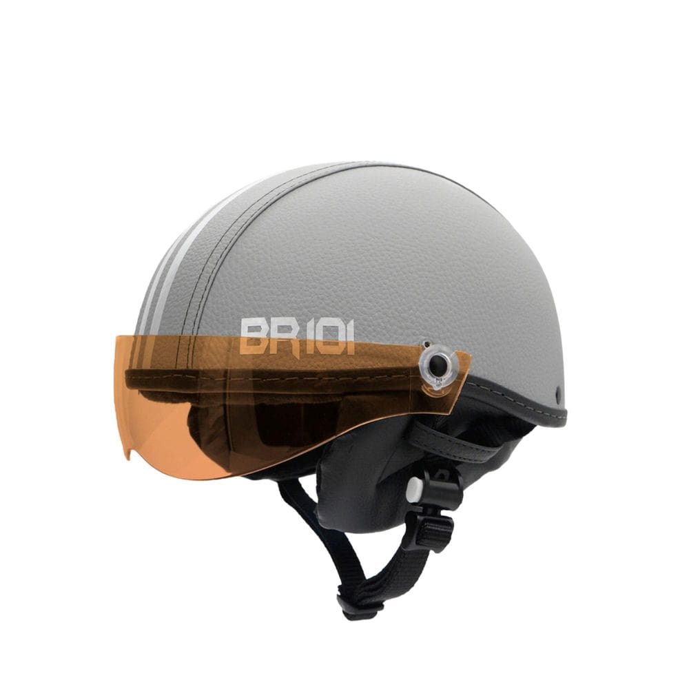 Capacete Bike/Scooter Coquinho Br 101 Cinza Vision M
