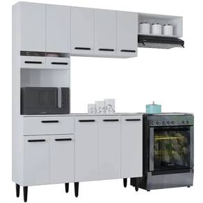 Cozinha Dora Completa 4 Peças 10 Portas 1 Gaveta Poquema Cor Branco