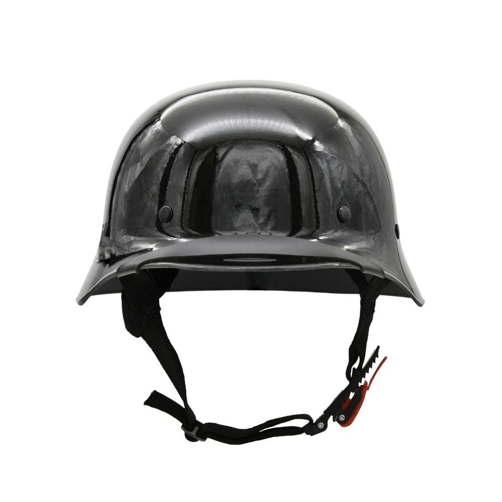 Capacete Bike/Scooter Br101 Alemão War Preto Brilho P