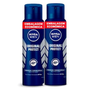Kit 2 Desodorante Antitranspirante Aerosol Nivea Men Protect 200ml