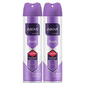 Kit 2 Desodorante Antitranspirante Above Women Fresh Jato Seco com 150ml
