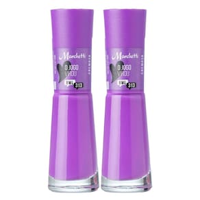 Kit 2 Esmalte Marchetti Cremoso Cor O Jogo Virou 313 com 8ml