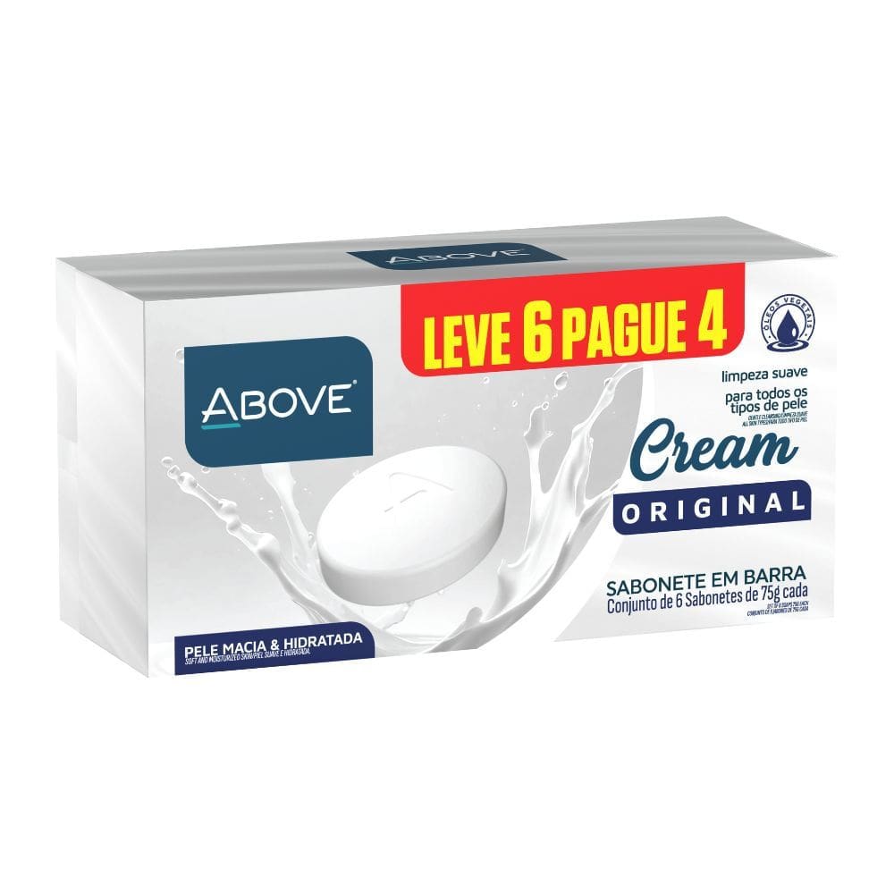 Sabonete em Barra Above Cream 6 Unidades
