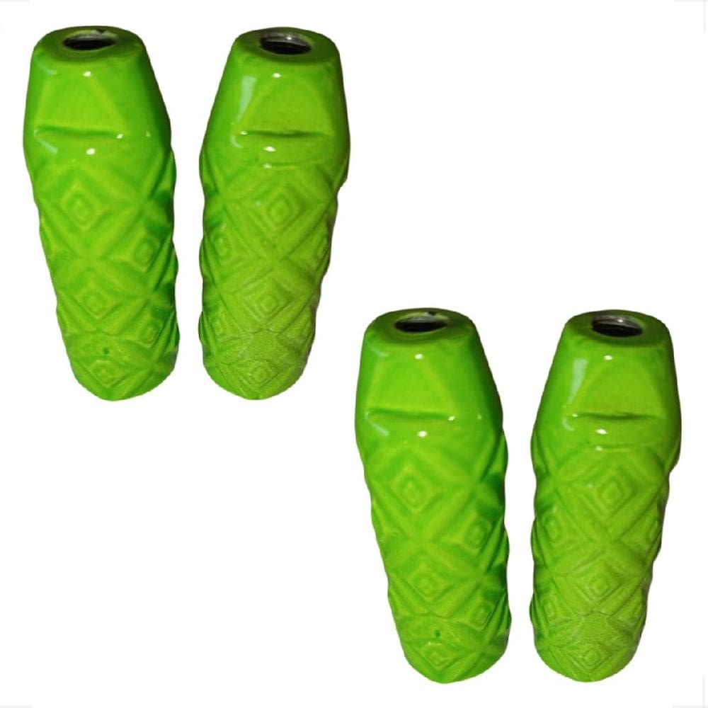 2 PARES Apoio Pedaleira Bmx Pezinho Trolinha Suporte De Pé Aluminio Verde Neon Bicicleta Bike